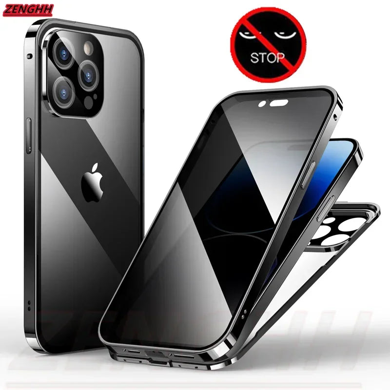 MagnoShield™ – Privacy Case voor iPhone 13–16 Pro Max