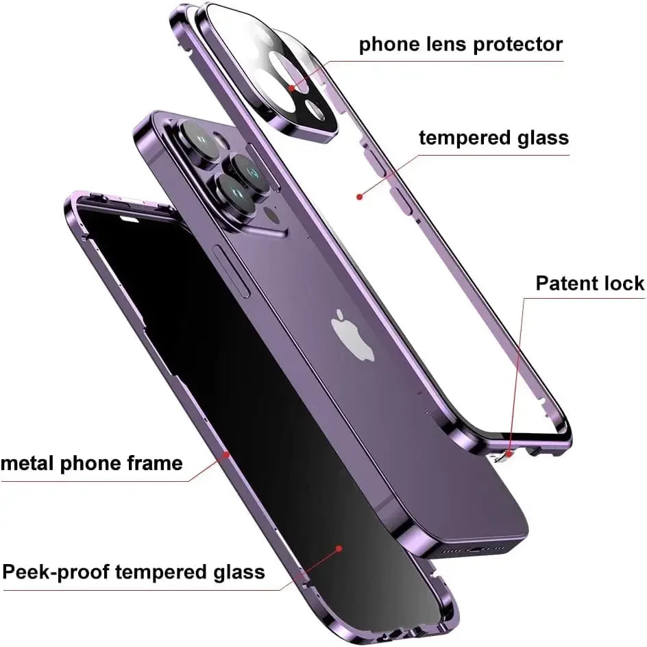 MagnoShield™ – Privacy Case voor iPhone 13–16 Pro Max