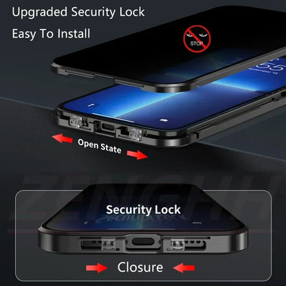 MagnoShield™ – Privacy Case voor iPhone 13–16 Pro Max