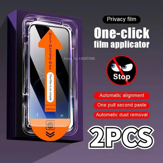 Iphone Privacy-Film screenprotectors – Eenvoudige One-Click Applicatie!