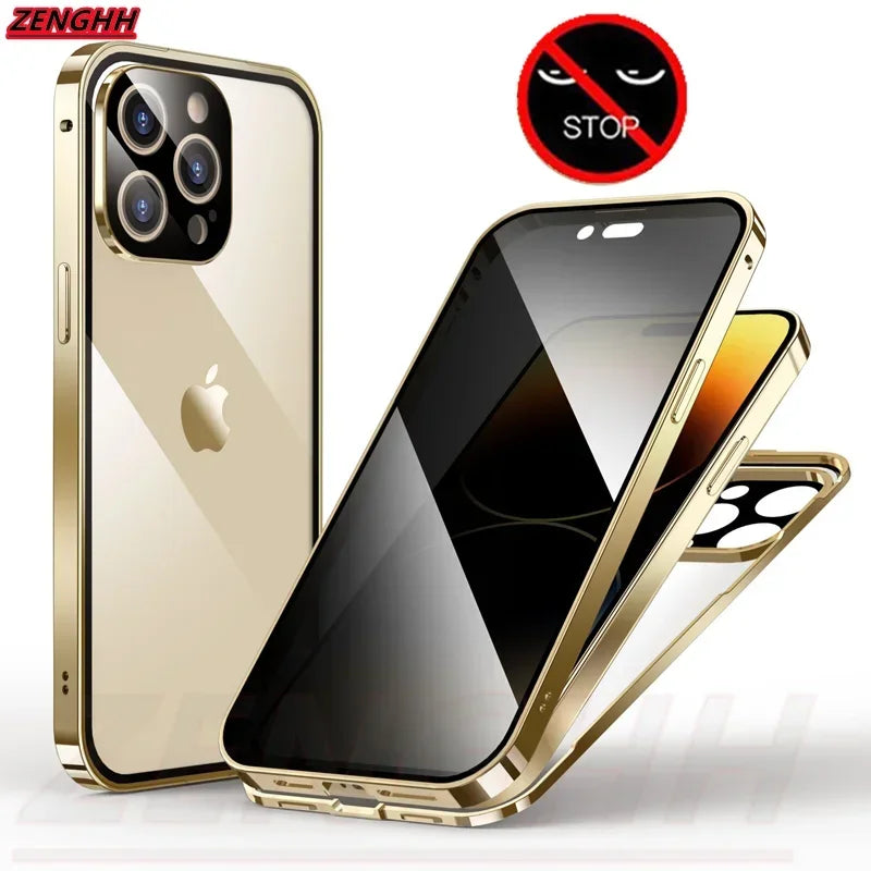 MagnoShield™ – Privacy Case voor iPhone 13–16 Pro Max