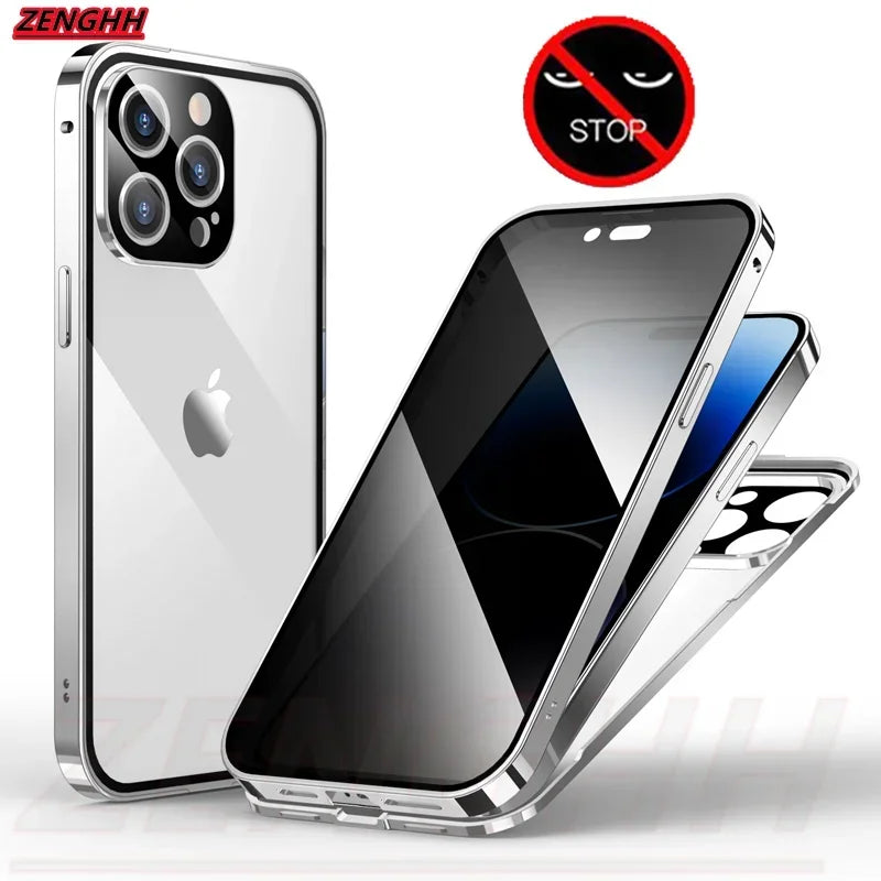 MagnoShield™ – Privacy Case voor iPhone 13–16 Pro Max